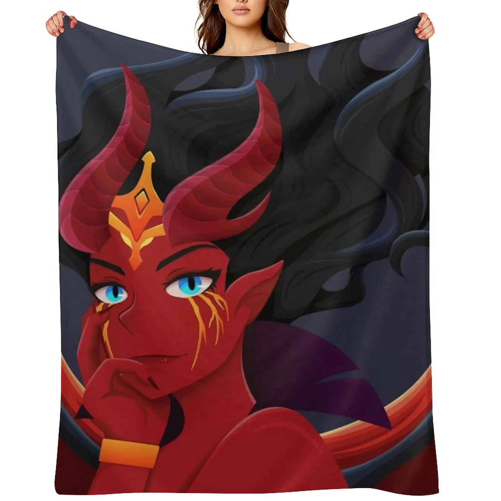 

[Dota2] Queen of Pain Arcana Throw Blanket Cute For Baby Blankets For Bed anime Blankets
