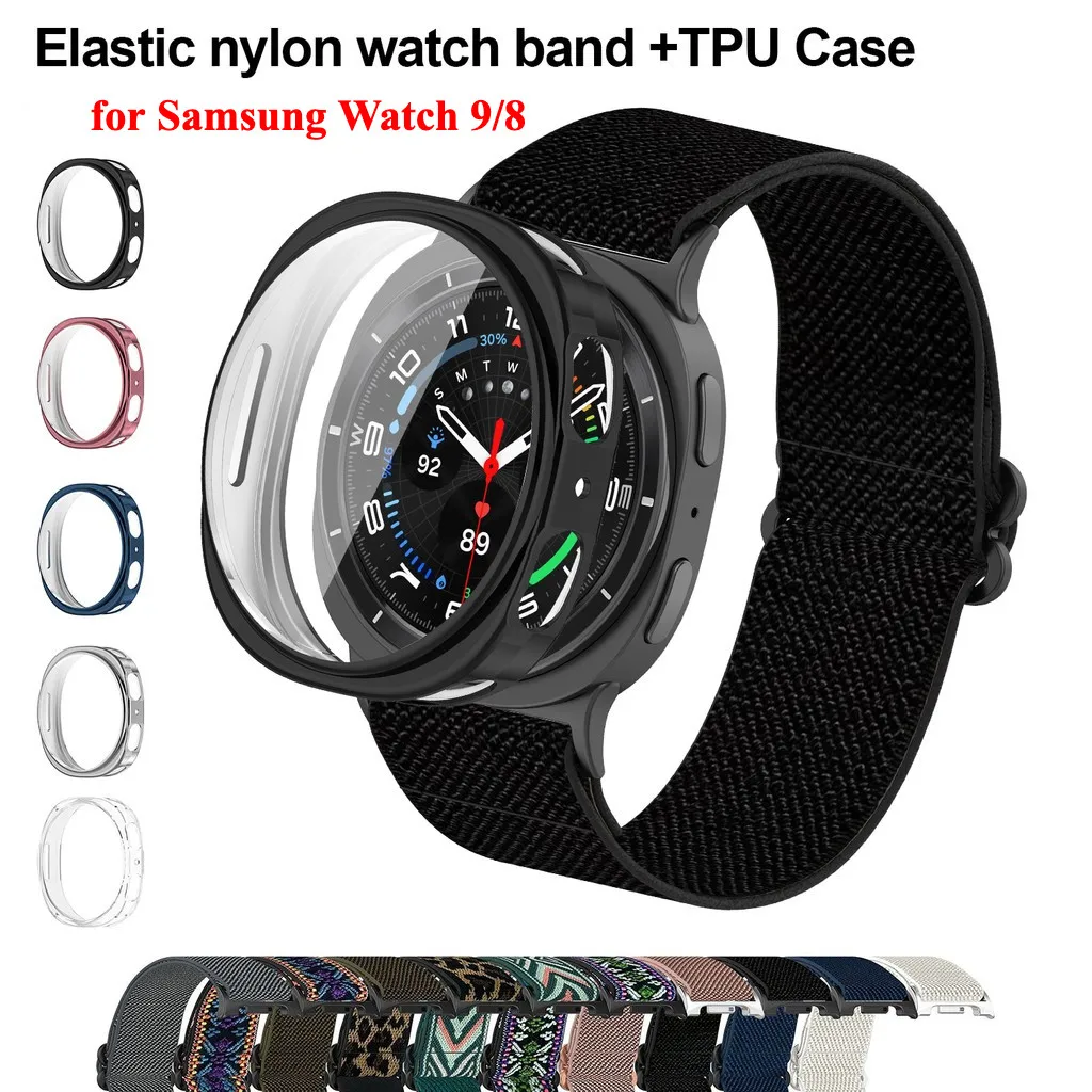 Screen Protector Case For Samsung Galaxy watch 8 40mm / 44mm  Face Cover All-Around Protective Bumper Cover Replacement Set