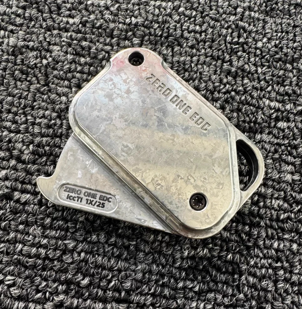 

Б/у EDC 01edc POP Ice Crystal Titanium fidget slider: игрушка-антистресс