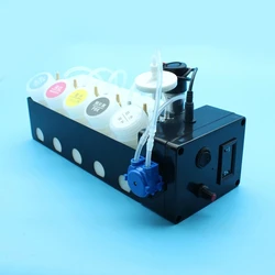 L18050 DTF Ink Circulation Kit CISS Tank No Damper For Epson L1800 L800 L805 L8050 XP600 DTF DTG Printer White Ink Mixer Timer