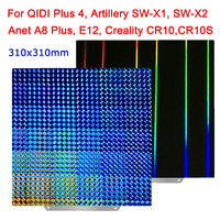 PEI Sheet For QIDI Plus 4 Build Plate Artillery Sidewinder X2, X1, Creality CR10,  Anet A8 Plus, E12 Buildplate Double-side Bed
