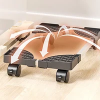 Adjustable Mobile CPU Stand with Rolling Caster Wheels Premium PC Tower Stand Holder for Floor Carpet Gaming PC Case 4