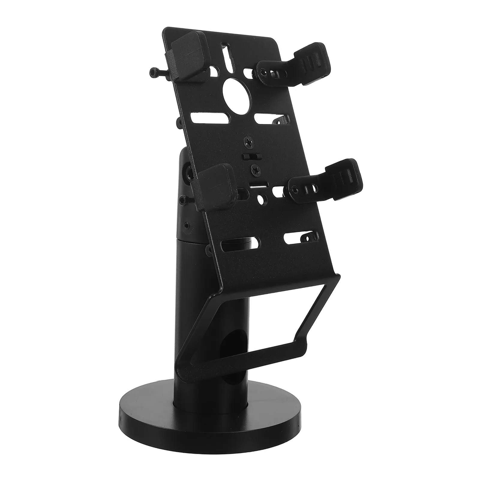 

Adjustable Width 62-95Mm Pos Terminal Stand Plastic Rotating Credit Card Reader Holder for Countertop Cash Register Retail