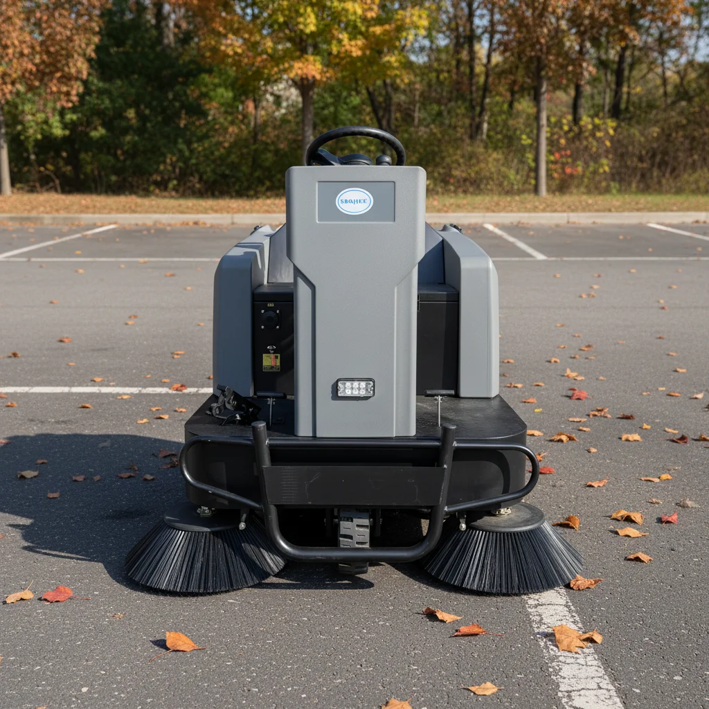 Industrial Ride-On Floor Sweeper for Large Areas Efficient Sweeping Machine for Underground Parking & Streets Cleaning