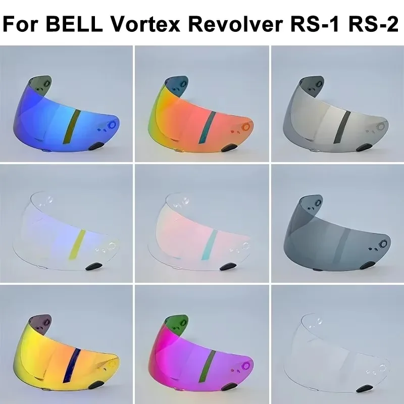 Motorcycle Full Face Helmet Visor Lens Plating Lens Compatible with BELL Qualifier DLX MIPS RS-1 RS-2 - Replacement Helmet Lens