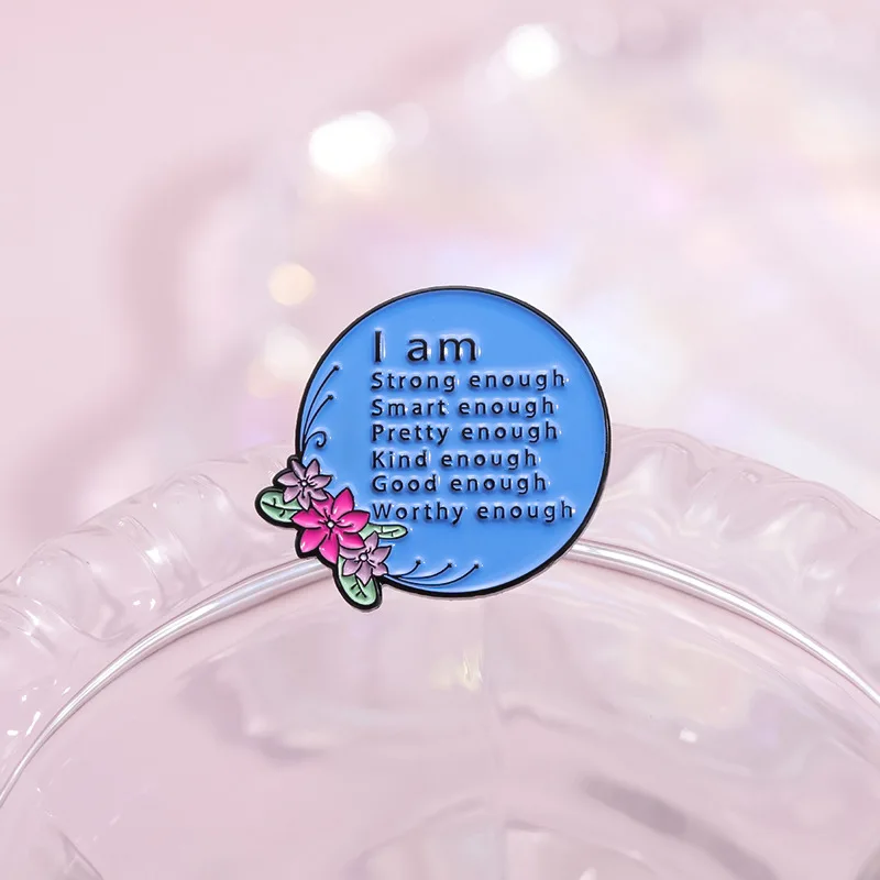 Start Each Day With a Grateful Heart Enamel Pin Funny Quotes Be a Good Human Sarcasm Phrase Brooch Lapel Badge Jewelry Wholesale