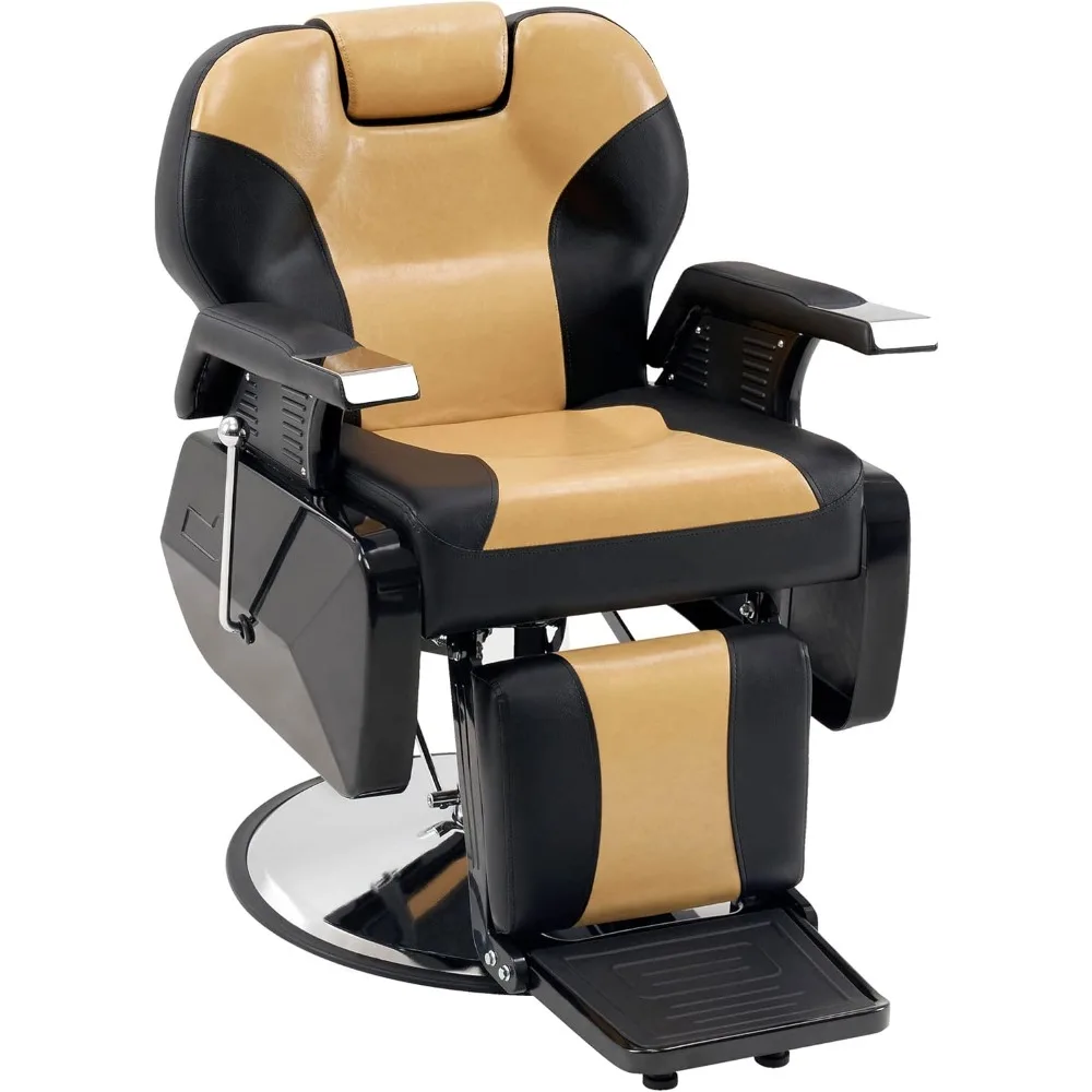 

Heavy Duty Reclining Barber Chair All Purpose Hydraulic Salon Chair for Barbershop Stylist Tattoo Chair