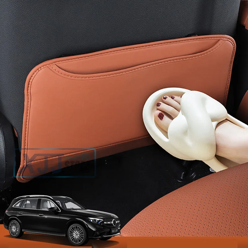 For Mercedes Benz GLC X254 C254 2023 2024 2025 Accessories Car Rear Seat Anti-Kick Protection Mat Back Seat Cover Pad