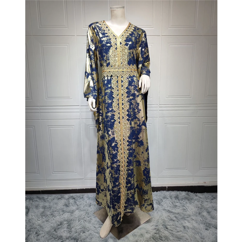 Luxury Eid Muslim Abaya 2024 New Spring Autumn Women Maxi Dress Dubai Kaftan Party Wedding Jalabiya Caftan Moroccan Gown Dresses