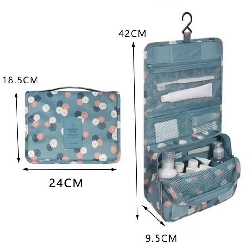 Men Women Bathroom Make Up Bag Hanging Travel Storage Bags Waterproof Beauty Cosmetic Bag Personal Makeup Bags Wash Organizer