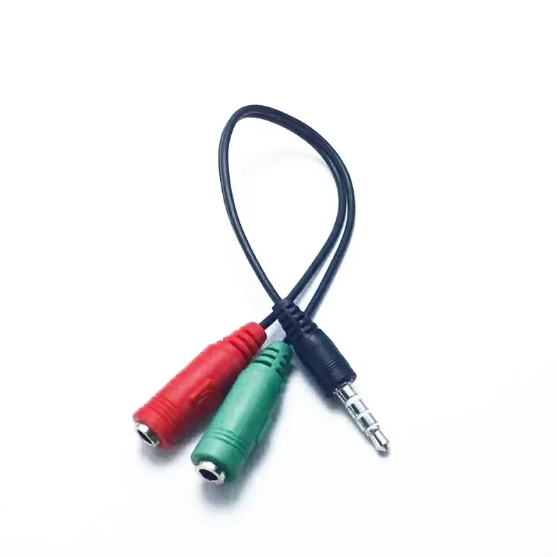 Audio 2 Female To 1 Male Y Splitter 3.5mm Jack Cable Headset Adapter For Laptop, PS4, Phone, Xbox One, Earphone, Headphone, Micr