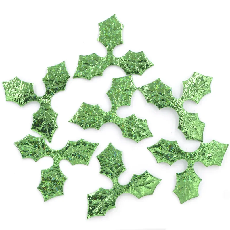 100Pcs Green Holly … - image