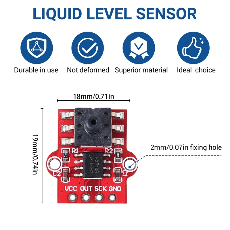 A16R-0-40Kpa Modulo sensore pressione aria Scheda controller sensore livello acqua e livello liquido