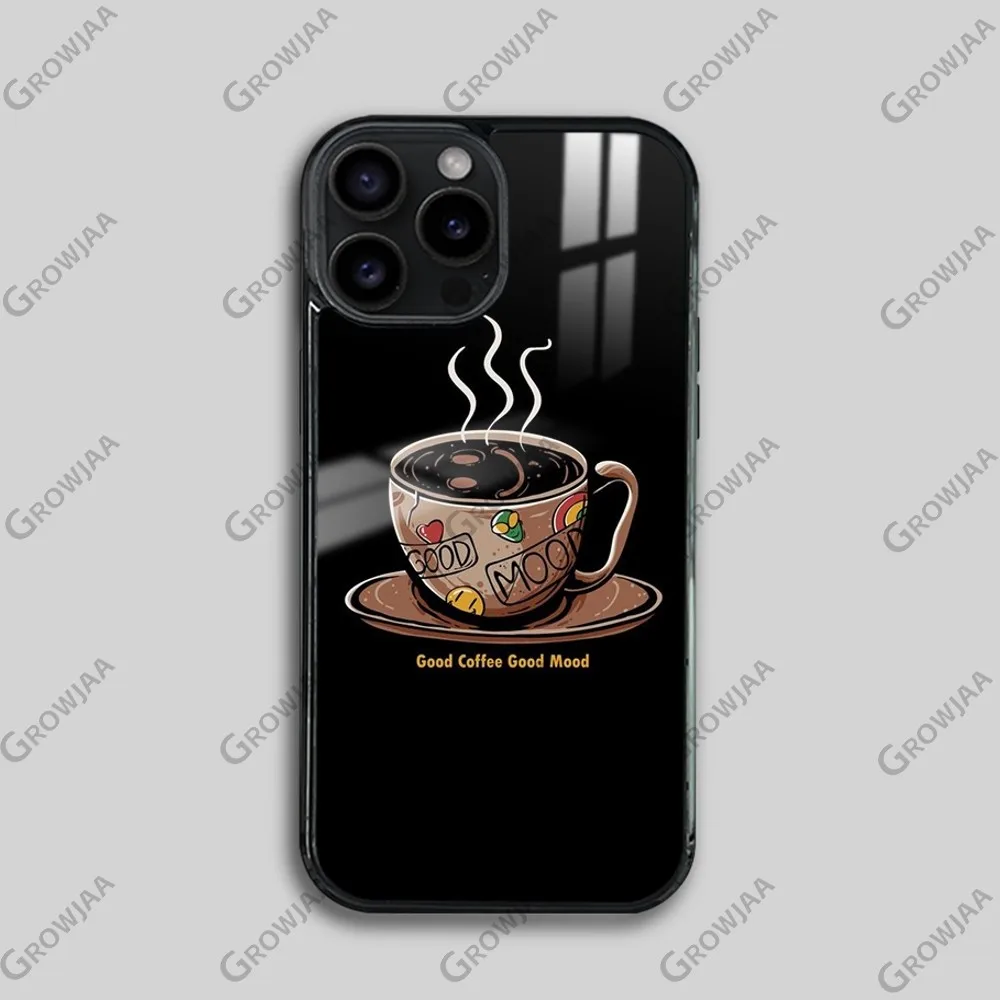 Relaxation Coffee Time Phone Case For iPhone 15 14 13 12 11 Pro Max Plus Magsafe Wireless Charging Cover