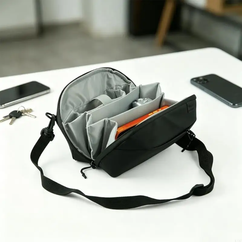 

Phone Wallet Oxford Fabric Water Resistant Multiple Pockets Crossbody Bag for Men Women Daily Use K1KF