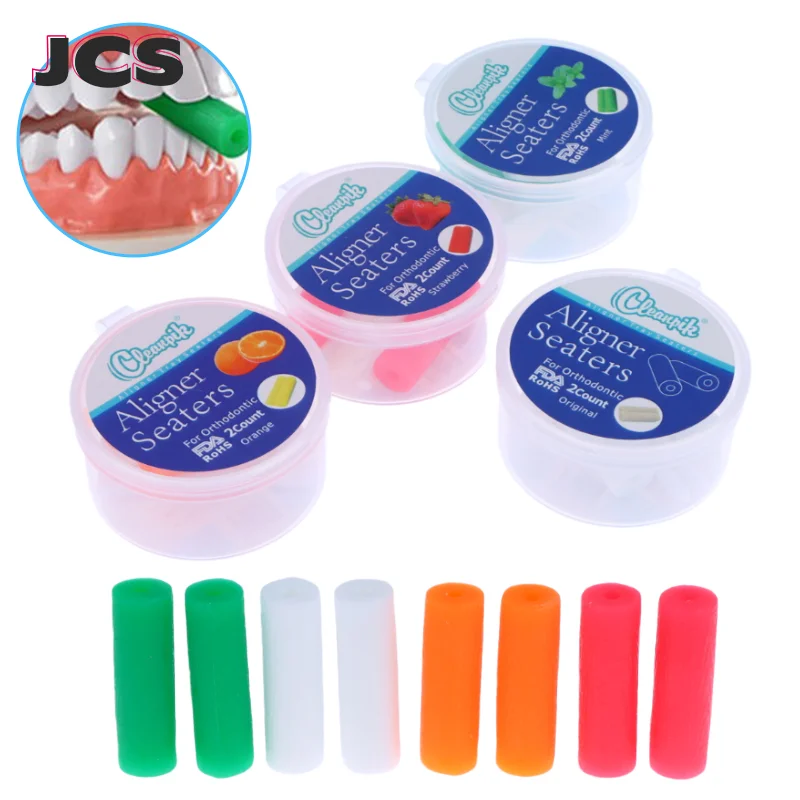 2pcs Teeth Chewie for Patient Tooth Aligner Chewies Aligners Tray Brackets Dental Ortodoncia Teeth Whitening With Box