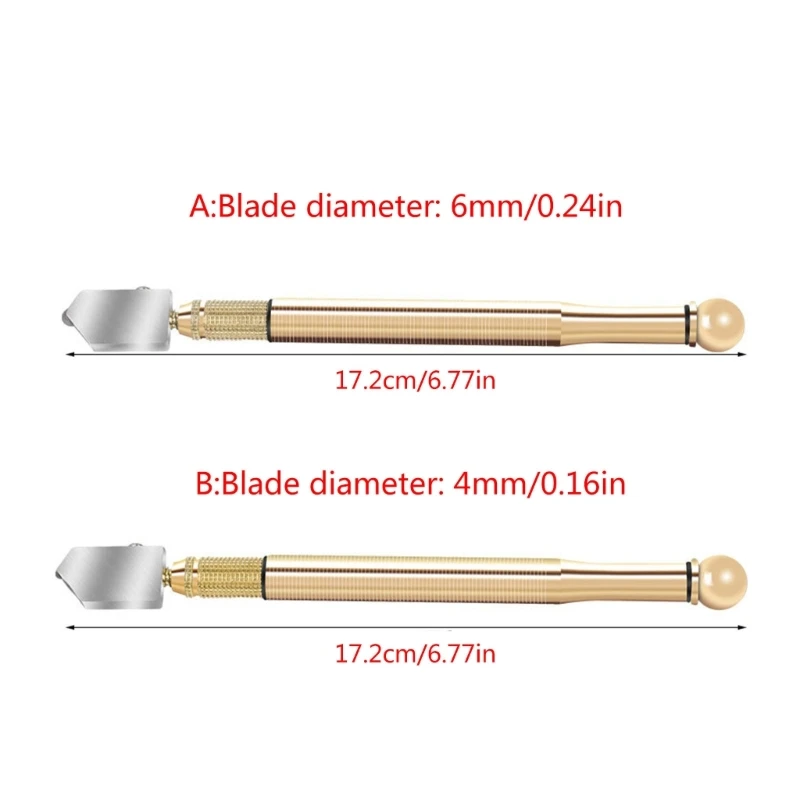 Glass Cutting Tool Smooth Cutting Wheel Cutter Suitable for Various Glass, Comfortable Grip Tile Ceramic Cutter