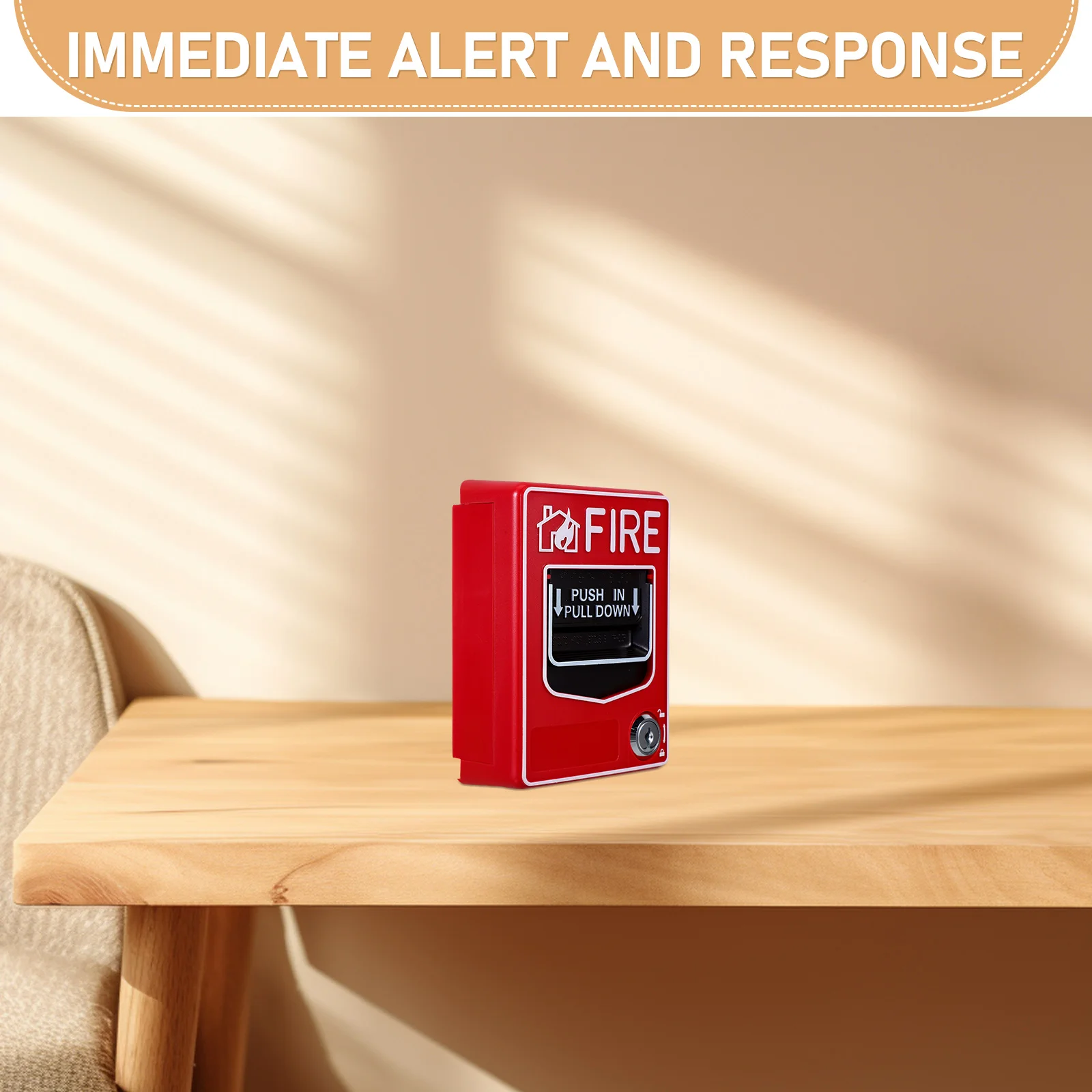 Alarm Manual Reset Call Point Sturdy Safety Device For Quick Response Fire Emergency Manual Alarm Switch Emergency Stop