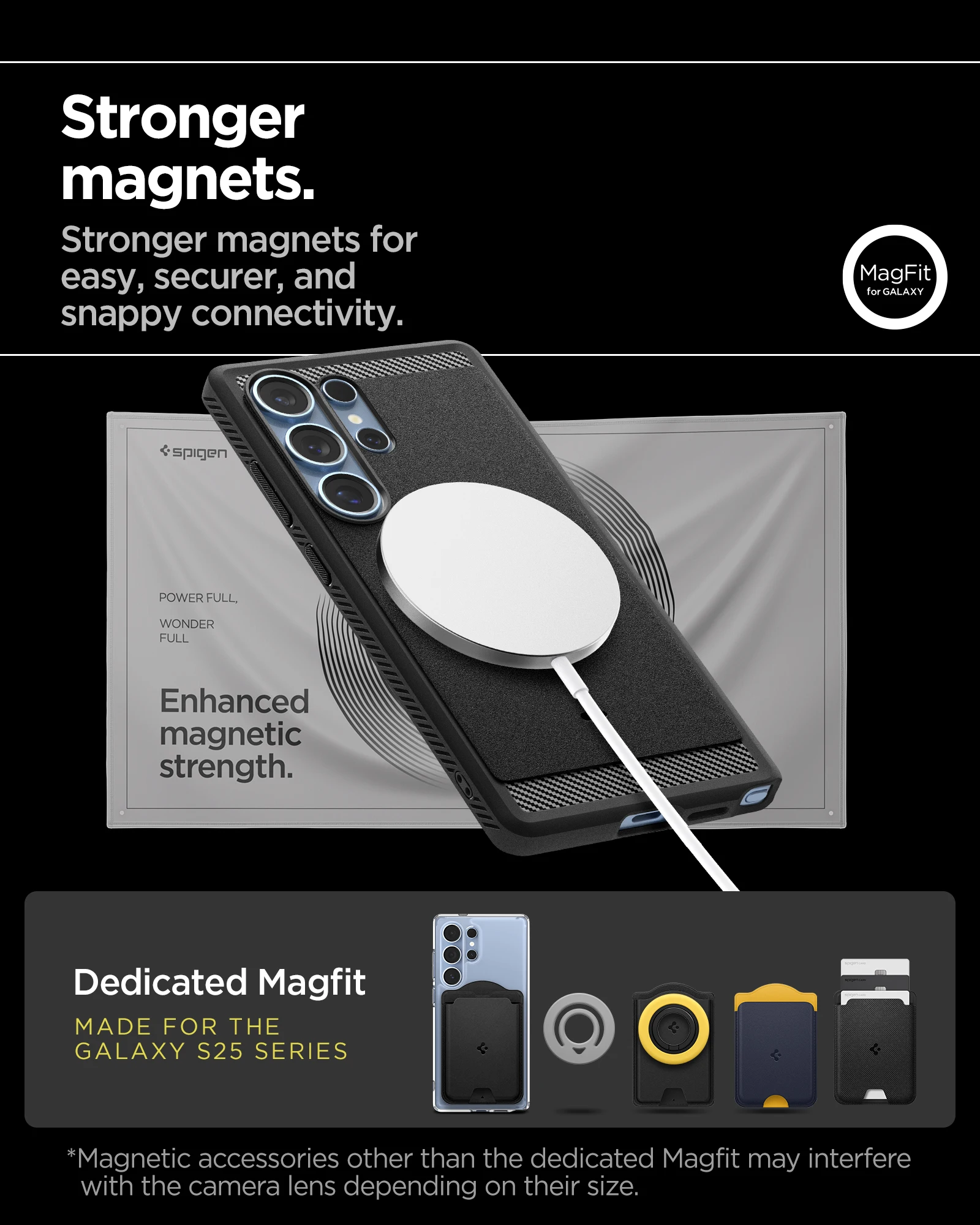 Etui Spigen Rugged Armor MagFit do Samsung Galaxy S25 Ultra [Szybkie Ładowanie Bezprzewodowe/Magnes dla Galaxy] — zdjęcie produktu 5