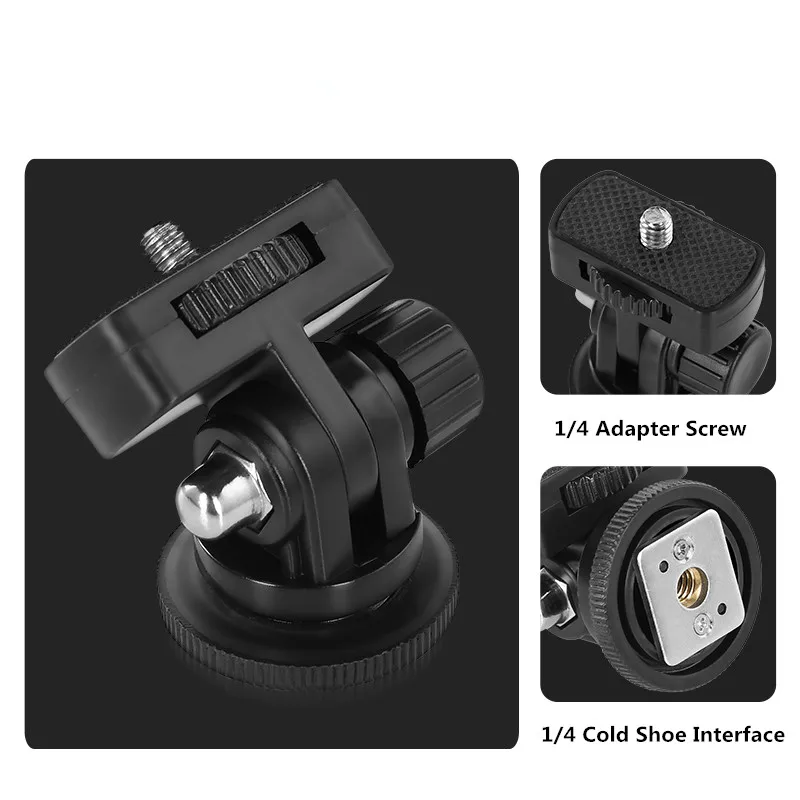 1 PCS Photography DSLR Accessories 1/4 Inch Screw Angle Adjustable Flash Tools Ball Head Hot Shoe Mount Photo Studio