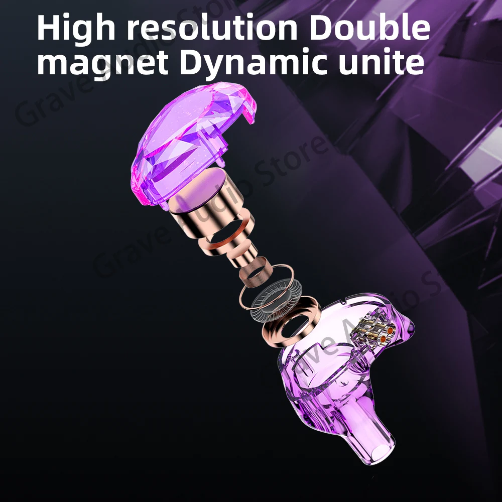 Lafitear-ダイナミックインイヤーイヤホン,2ピン0.78mm,プロフェッショナルステージモニター,取り外し可能なケーブル付きイヤホン