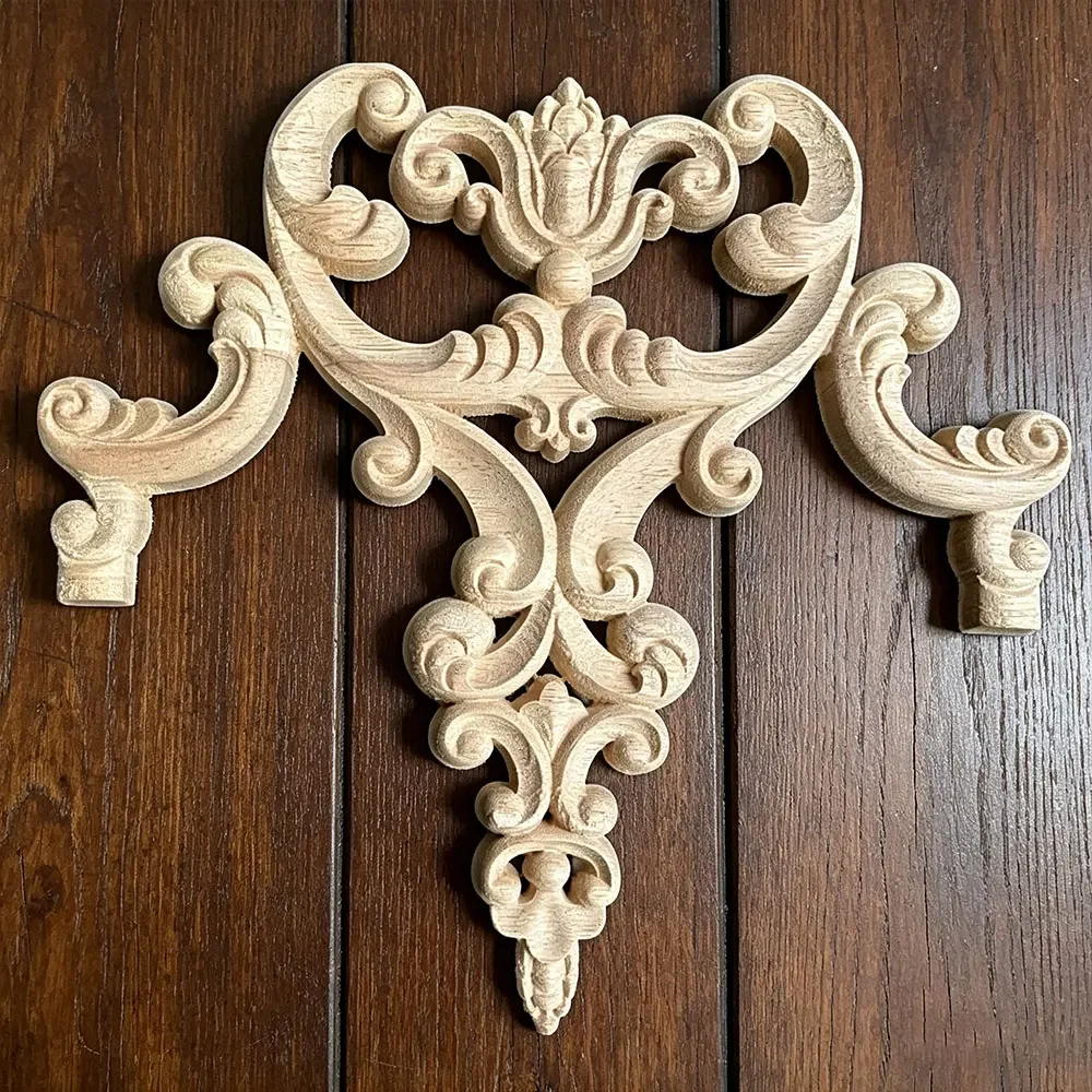 Wood Applique Stigma Wall Pillar Fireplace Vintage Home Decor Decoration Maison Furniture Accessories Figurines Miniatures