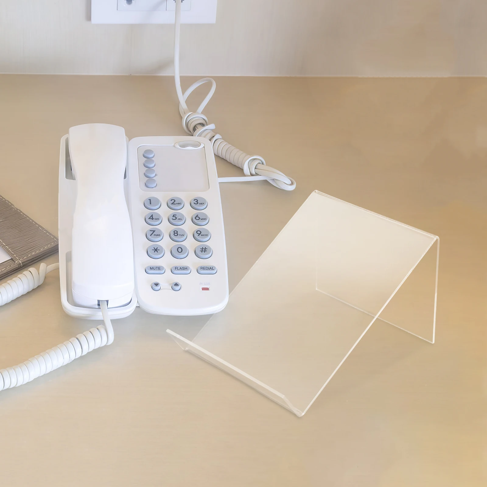 

Multifunctional Transparent Phone Holder Acrylic Dry Erase Board Clear Book Stand for Display