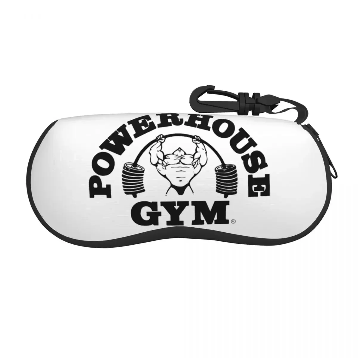 Powerhouse Gym Logo Eyeglass Glasses Case Women Men Soft Bodybuilding Fitness Sunglasses Protective Box