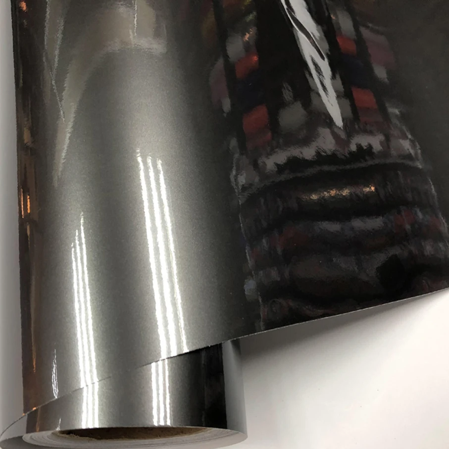 Premium New Grey Glossy metallic pearl glitter film With air free bubblmes glossy metallic pearl car wrap vinyl film