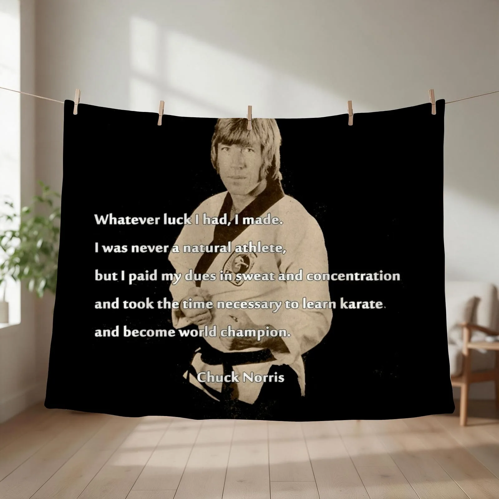 Chuck Norris Vintage Champion Throw Blanket for winter Tourist Thermal Decorative Beds Blankets