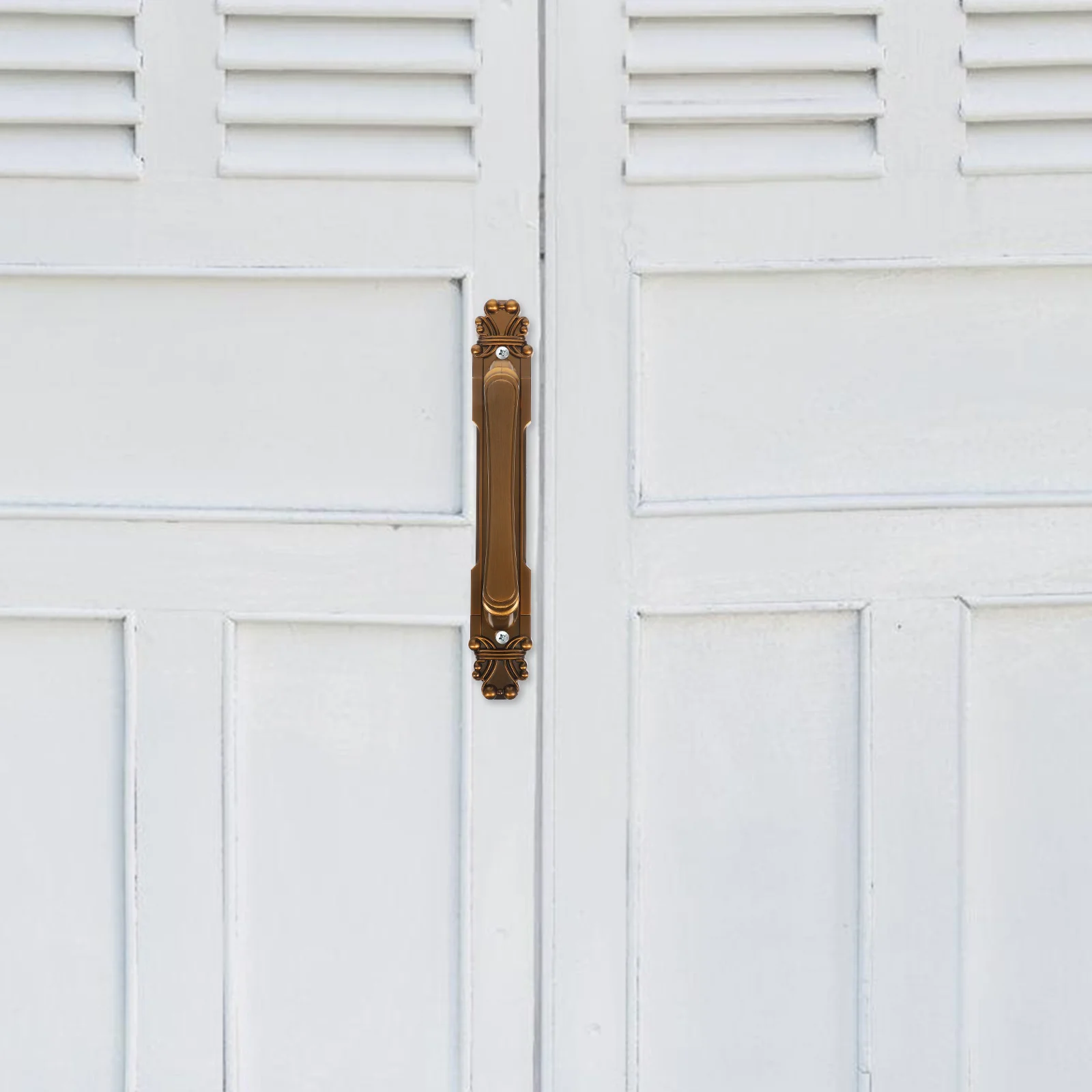 

Bronze Sliding Barn Door Handle Vintage Metal Pull Handle For Wooden Doors Durable Hardware Easy Diy Installation Retro
