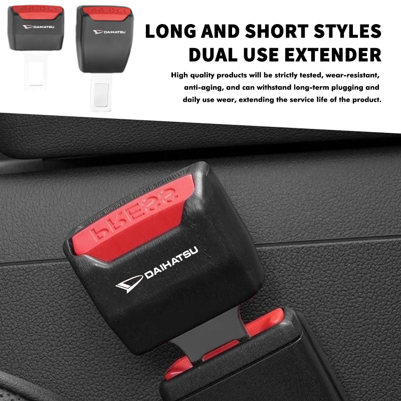Clip para cinturón de seguridad de coche, tapón de extensión, hebilla de bloqueo de asiento de seguridad, accesorios para Daihatsu Move Terios YRV Terios Sirion Mira, 1/2 Uds.