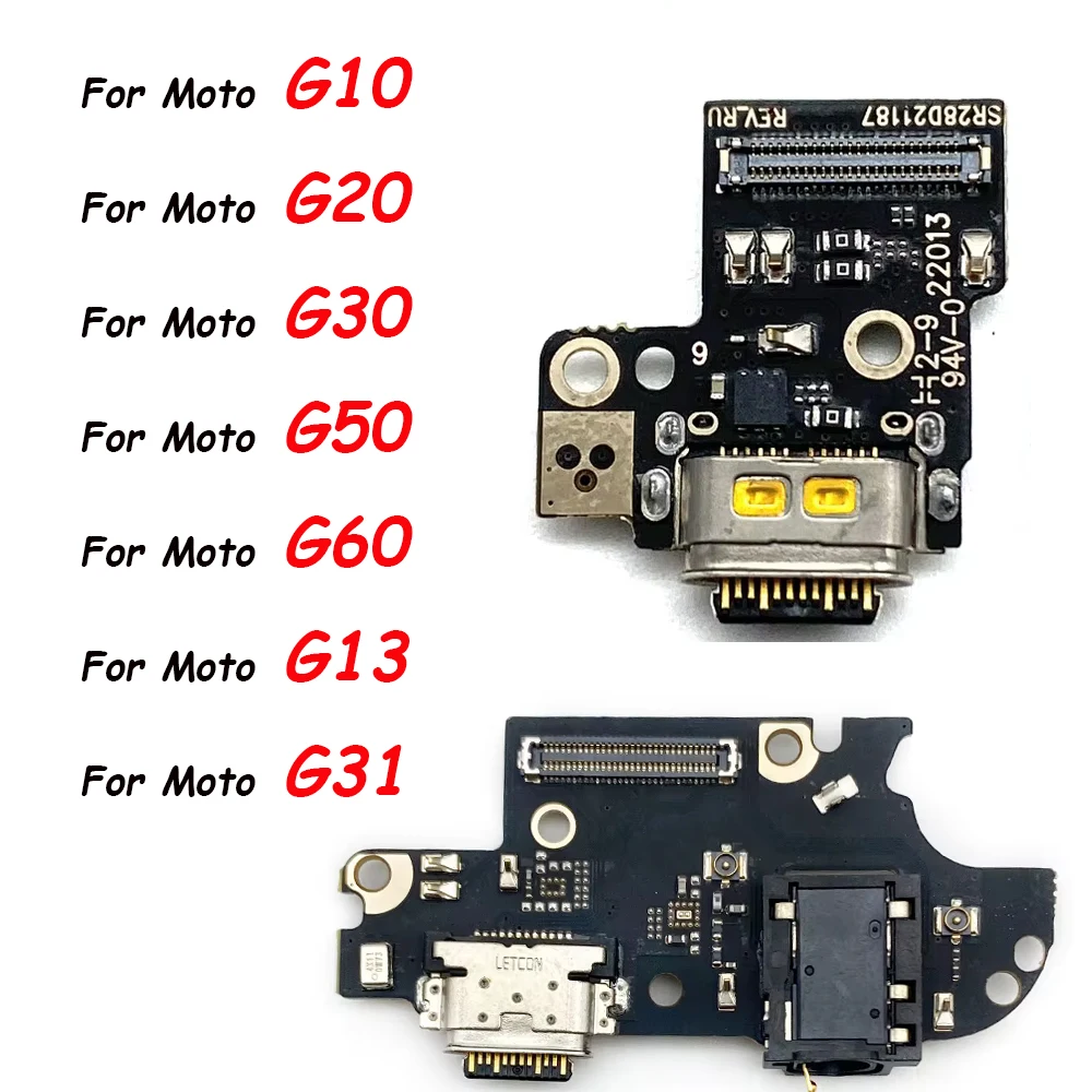 NEW For Moto G10 G20 G30 G50 5G G100 G13 G51 USB fast Charging Port Dock Charger Plug Connector Board Flex Cable With Microphone