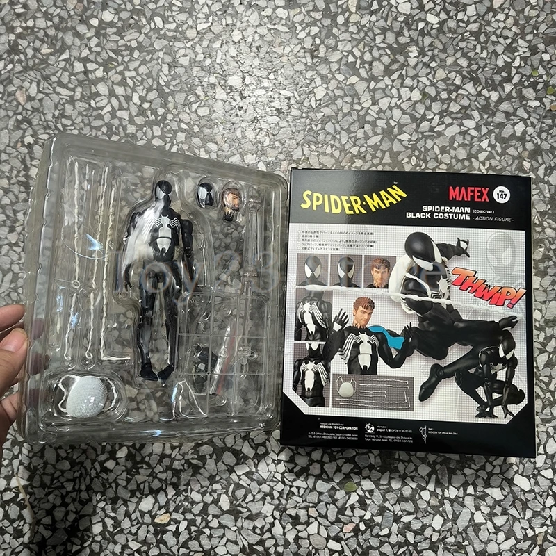 

CT Mafex 147 Spiderman Action Figure Amazing Spider Man Venom Shfiguarts Symbiotic Toys Anime Christmas Gift