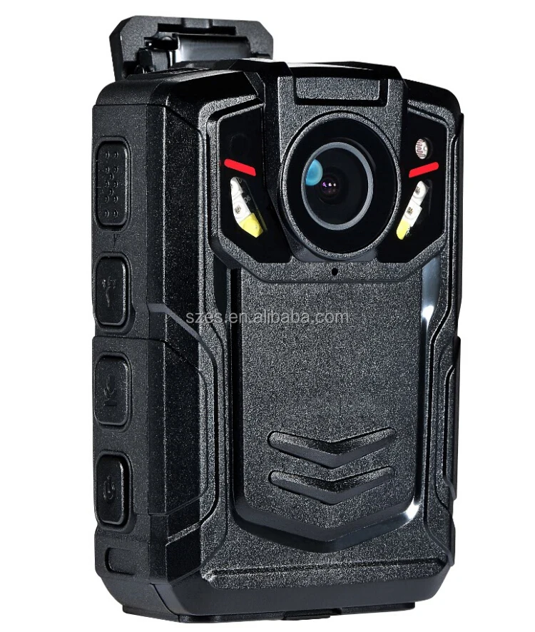 SOS Button Alarm Body Camera ,4G WIFI Free CMSV9 Software For Real Time Body Worn Camera