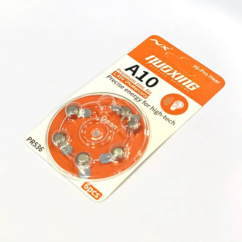 60PCS Hearing Aid Batteries A10 ZA10 10A P10 PR70 High Performance Zinc Air Battery For Hearing Aids