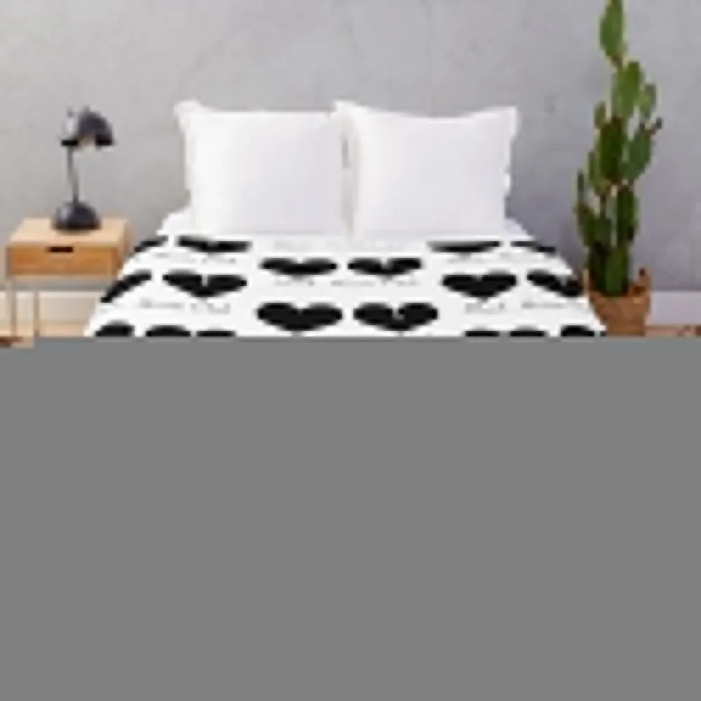 

Black Hearts Club Throw Blanket Decorative Beds Retros Soft Luxury Designer Blankets