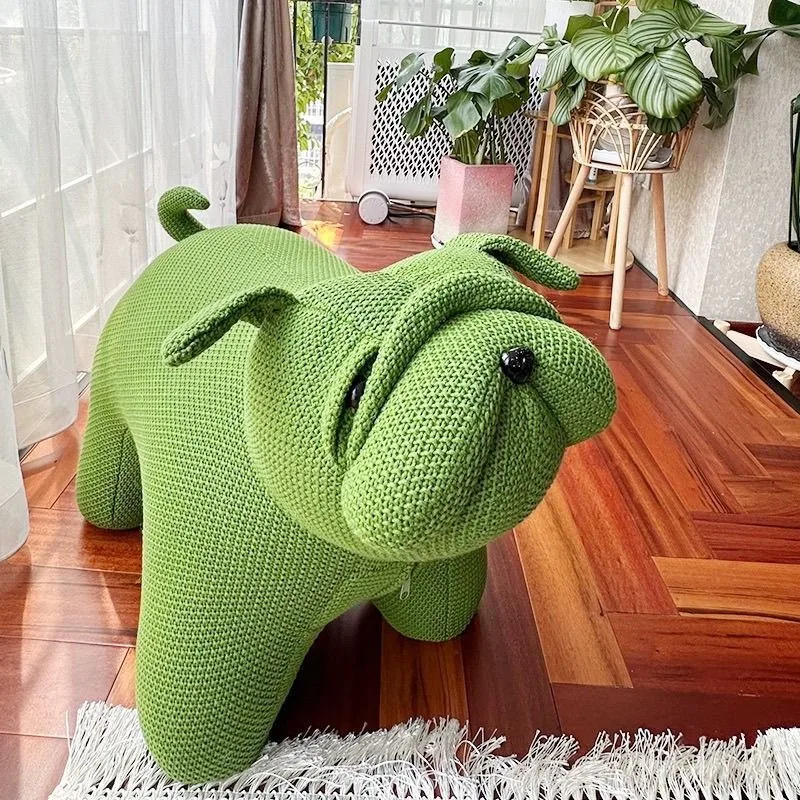 Dou Hundehocker Shapi gestrickter Kinderhocker kreative Wohnzimmer Ornament Cartoon Home Schuh