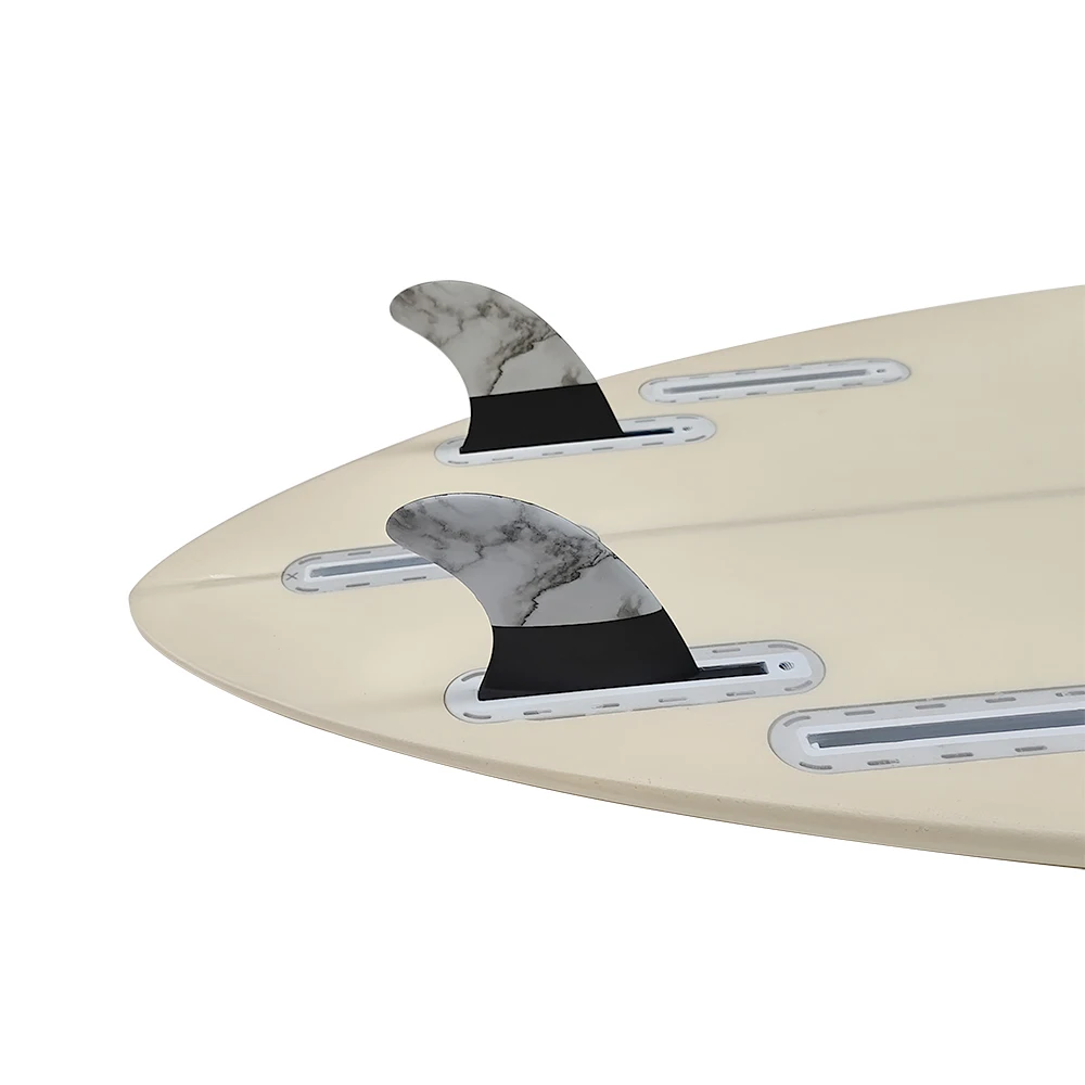 

GL-surfboard fins, set of 2 parts, for surf, surfboard, twin, marbling, marbling, fiber, single table