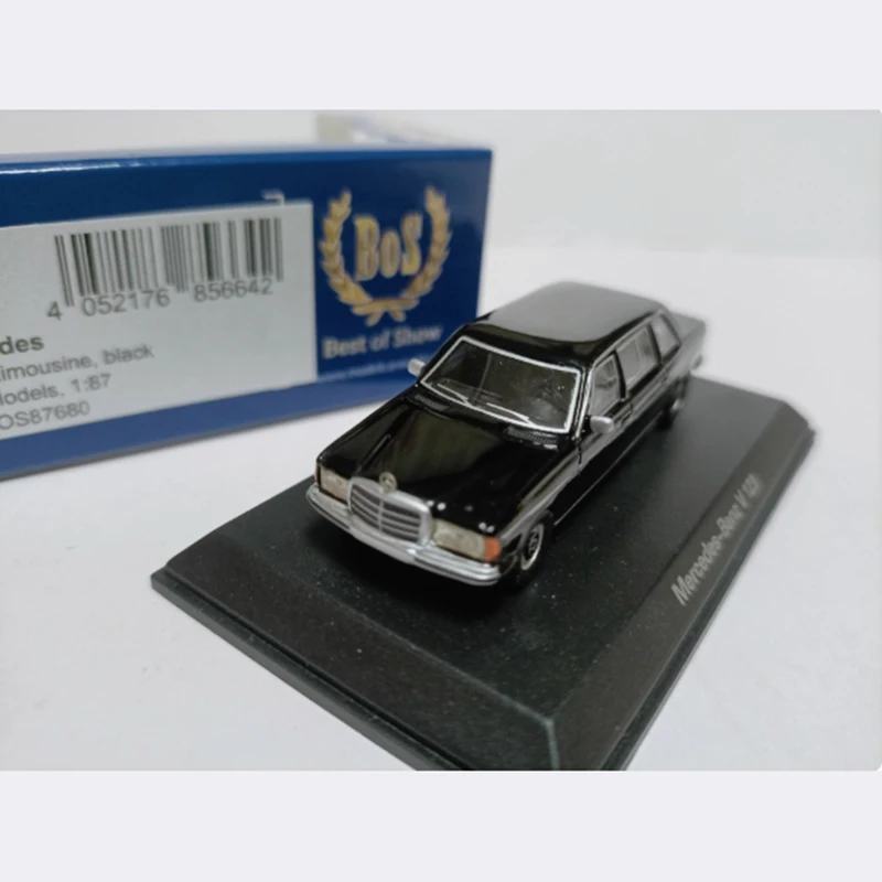 Bos 1:87 scale Benz V123 Limousine limo model Resin Car Static collection decorated Holiday gifts toys