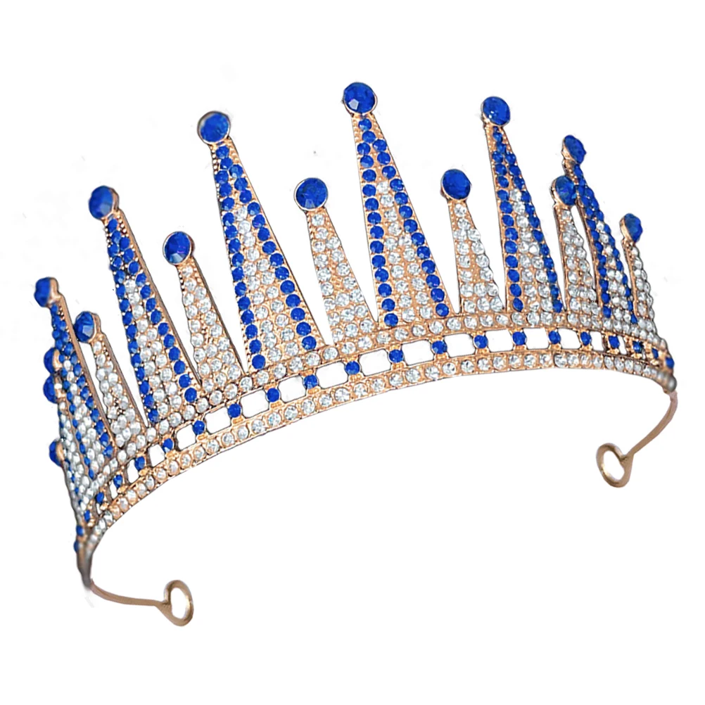 

Luxury Rhinestone Headpiece Wedding Tiara Women Fancy Crown Birthday Anniversary Pageant Bridal Accessories Hair Crowns For