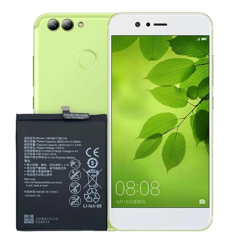 HB366179ECW 電話バッテリー 3.82V 2850mAh Huawei 社 Nova 2 PIC-AL00 PIC-TL00 交換用バッテリー真新しい高品質
