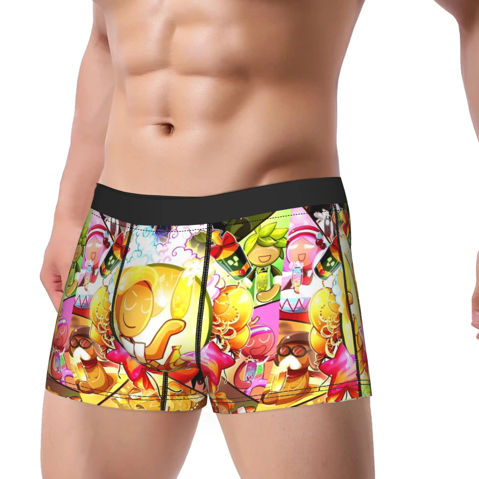 Men's Cookie Run Kingdom Boxer Briefs Shorts Panties Breathable Underwear  Homme Humor Plus Size Underpants