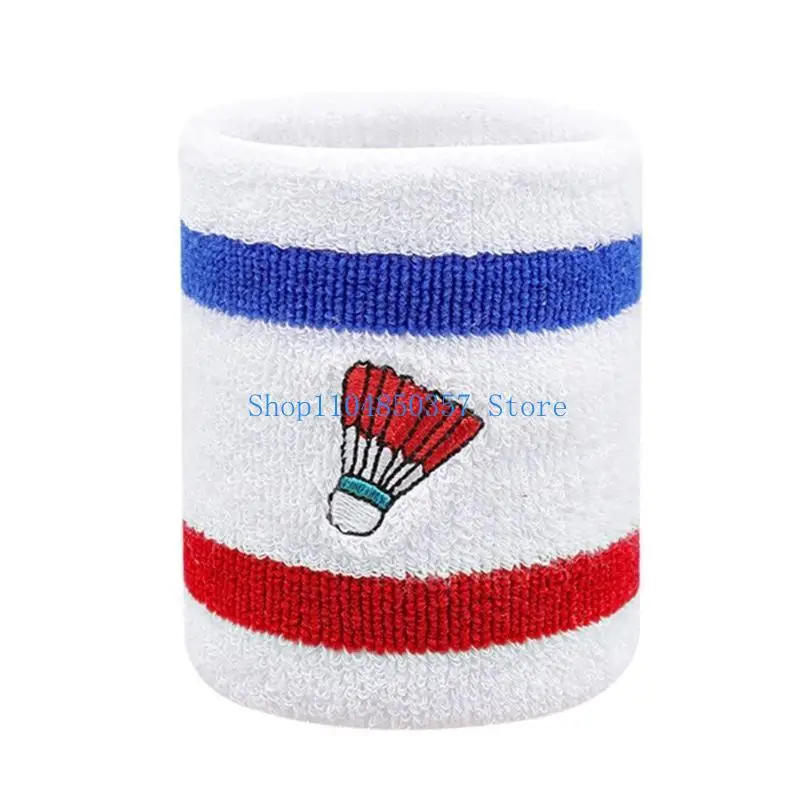 

5asd Sport Wrist Band Absorbent Sweatband Wrist Sweatbands for Women Men Children Tennis Soccer Basketball Running Gym