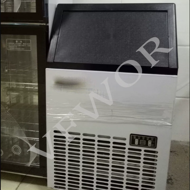 Restaurants Bars Commercial Electric Production Stainless Steel Chopper Ice Cube Making Machine Generator