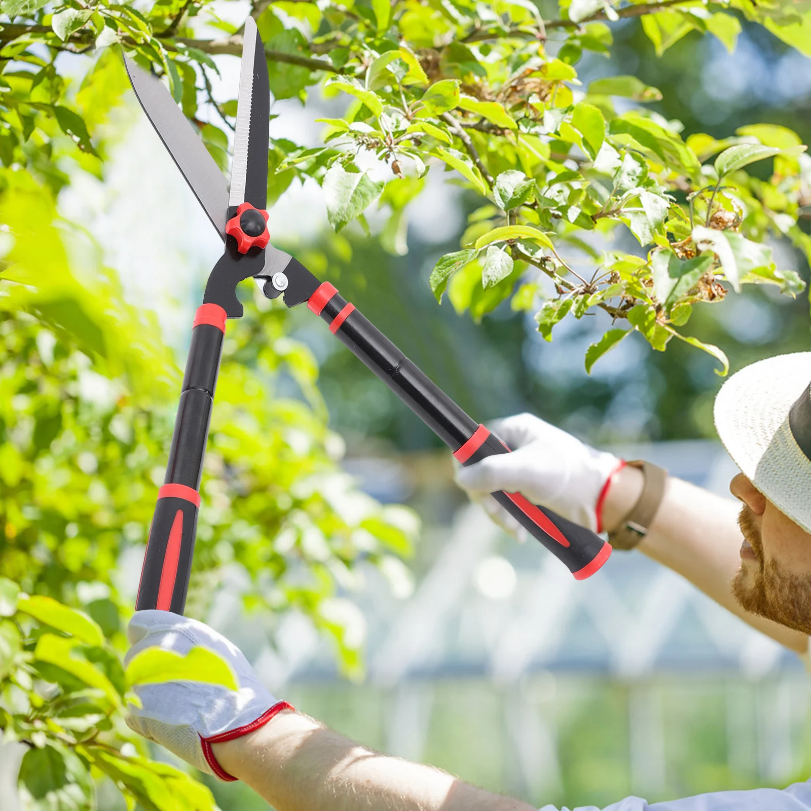 Sk5 Steel Hedge Trimmers Manual Anti Fatigue Cutting Angle Clippers Lawn Clippers Heavy Duty Garden Shears