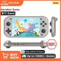 BOYHOM M17 Retro Handheld Video Game Console Open Source Linux System 4.3 Inch IPS Screen Portable Pocket Video Player for PSP