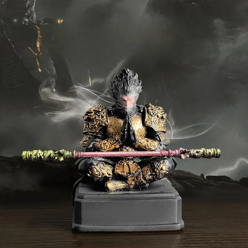 Black Myth Wukong Monkey King Destiny Man Resin Decorative Ornament Game Peripheral Figure Model Journey To The West Statue