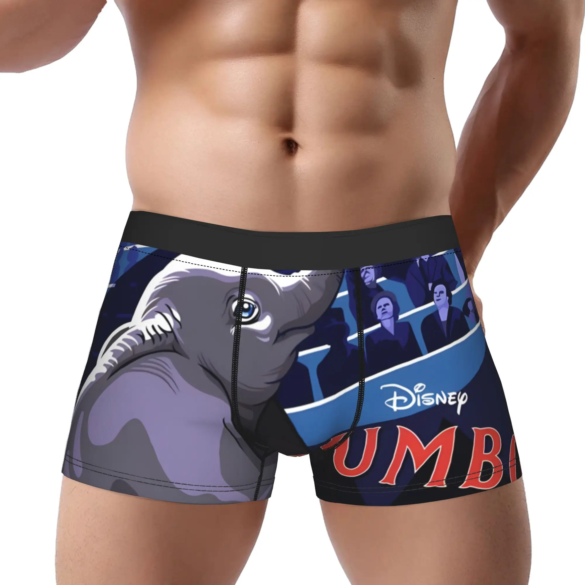 

1piece Circus Dumbo Underpants Breathbale Panties Male Underwear Print Shorts