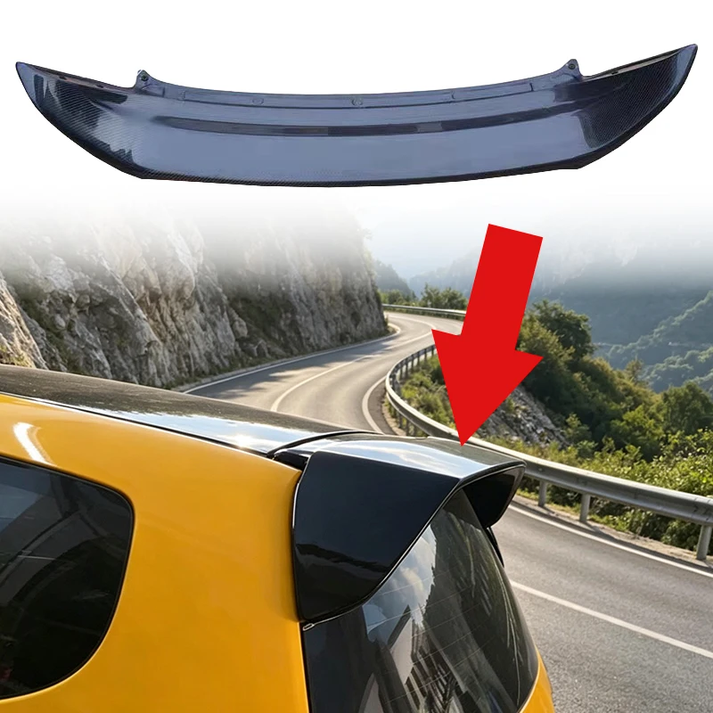 03‑07 Style Rear Roof Spoiler Top Wing For Honda Fit 03‑07 Car Exterior Body Kits Auto Modification Replacement Accessories Part